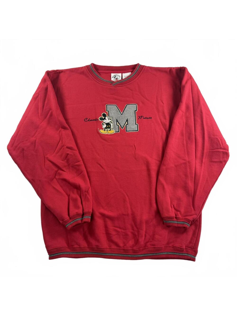 Vintage 90s Mickey & Co Disney Classic Mouse Embroidered Crewneck Sweatshirt L